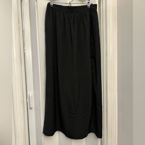 Light weight maxi skirt with thigh slit